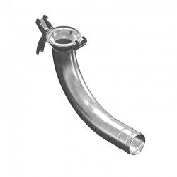 Galvanized 90° elbow with female couplings and hose tail
