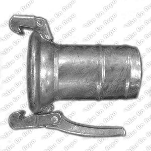 Galvanized female coupling with hose tail 100x100