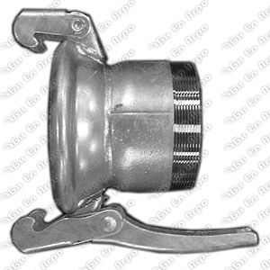 Galvanized female coupling with male thread  48X11/2"