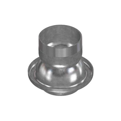 Galvanized male coupling with male thread 100x4"
