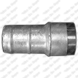 Galvanized hose tail with one male thread 100x3"