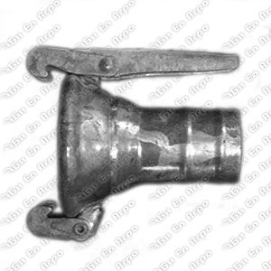 Galvanized female coupling with reduced hose tail  80x60