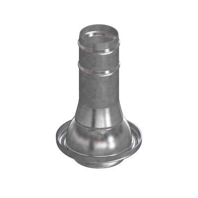 Galvanized male coupling with reduced hose tail 120x125