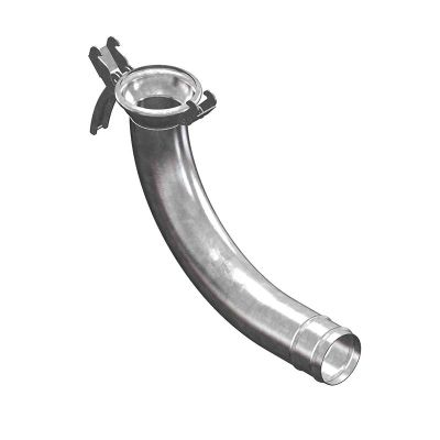 Galvanized bend 90° with female coupling and hose tail  50