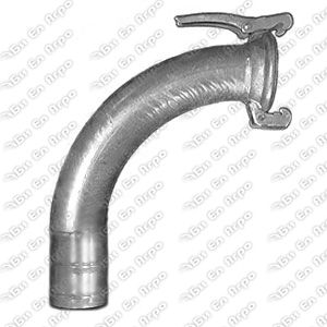 Galvanized bend 90° with female coupling and hose tail  50