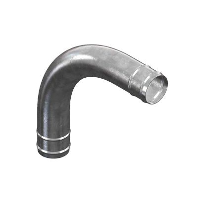Galvanized bend 90° with hose tails  76