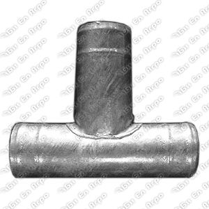 Galvanized tee single offtake with hose tails  76