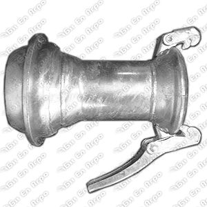 Galvanized reducing adapter with male/female couplings 150x120