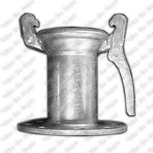 Galvanized flange PN10 with female coupling  65x60