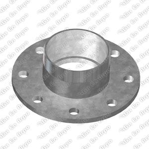 Galvanized flange PN10 with male thread 100x3"