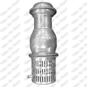 Galvanized footvalve with male coupling 120