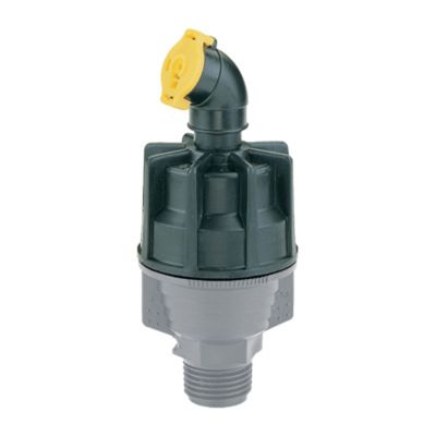 Sprinkler SUPER 10, with regulator, yellow nozzle, 450l/h (1/2
