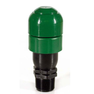 Single effect air release valve with protected outlet 3/4