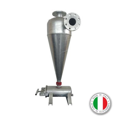 Sand Separator Hydrocyclone DN 80, galvanized (40 - 60 m3/h)